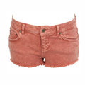 Miss Selfridge Red Raw Hem Shorts
