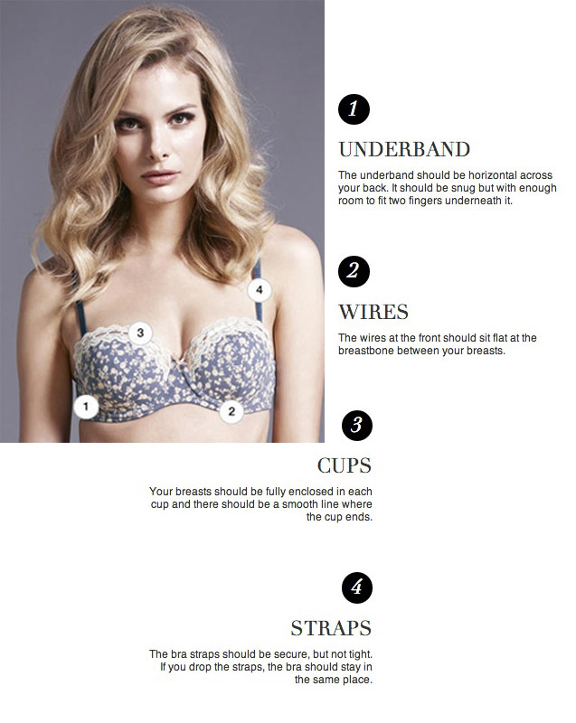 Are you wearing the right bra size? Find out with these 6 checks! ​